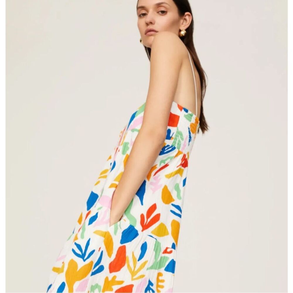Show Me Your Mumu Long Weekend Maxi Dress Gauze Small Pattern Floral Tiered SMYM - Picture 5 of 16